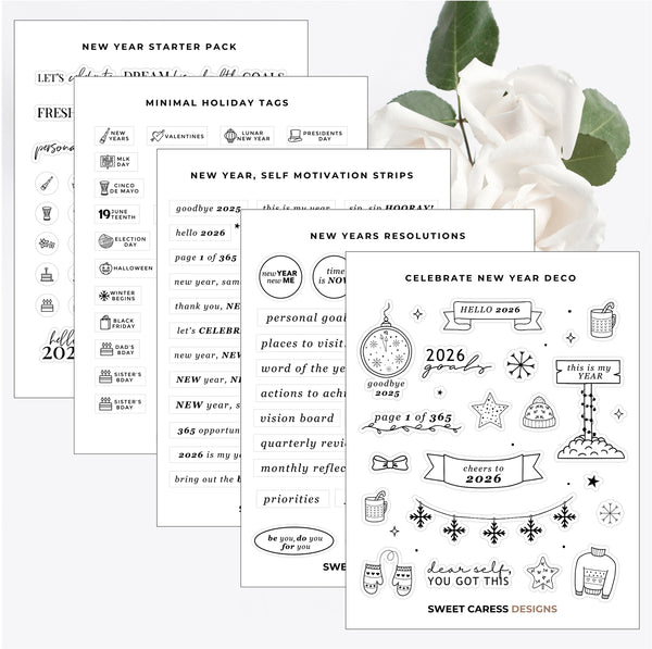 New Year Starter Pack – Sweet Caress Designs