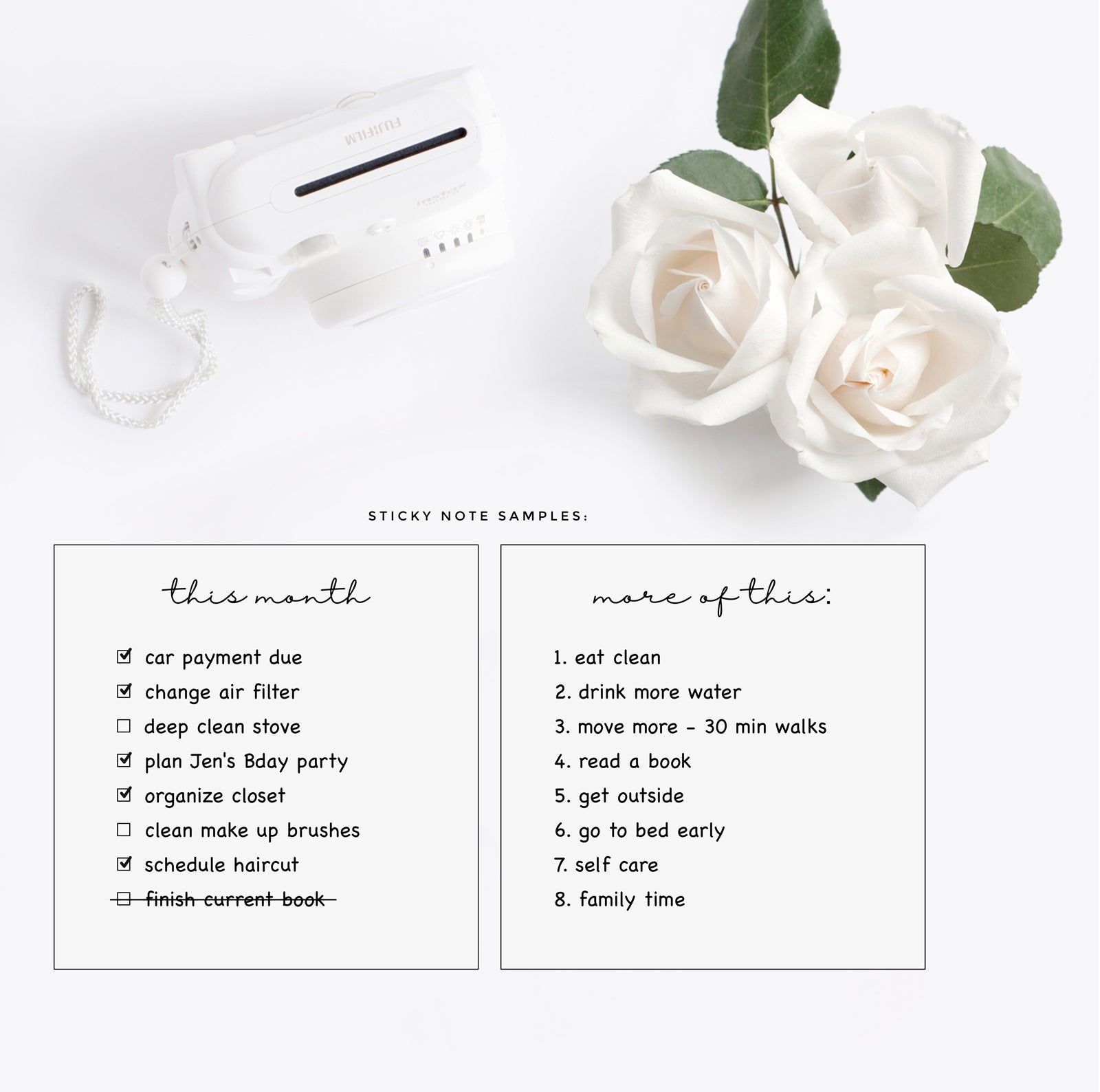 Sticky Note Header Sticky Note Headers – Sweet Caress Designs