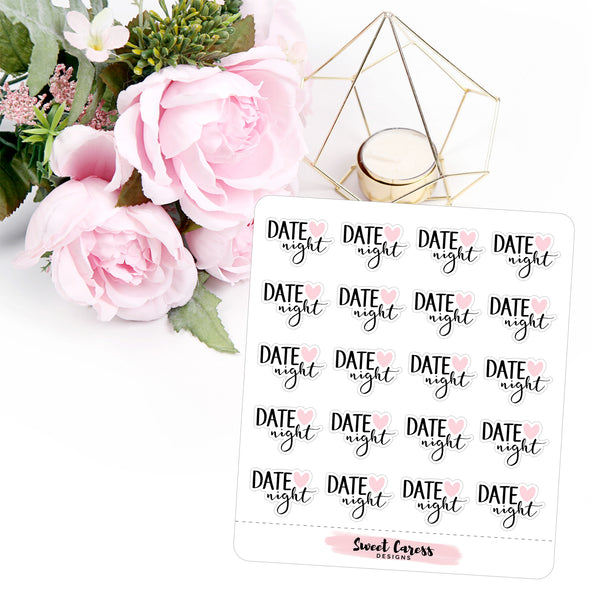 DATE NIGHT STICKERS MINI SHEET – Sweet Caress Designs