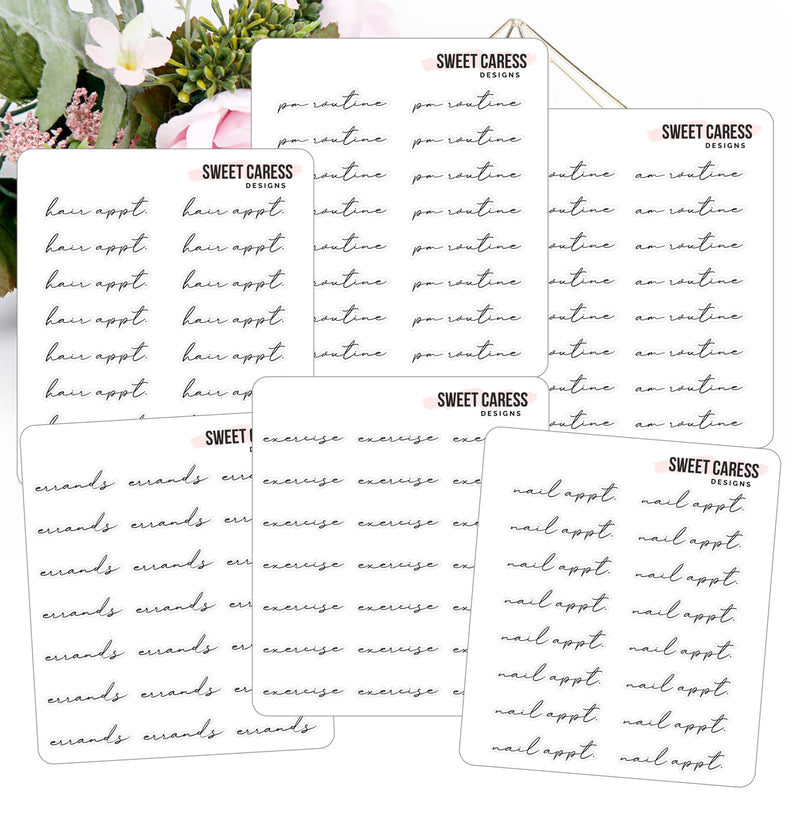 Feathered Phrases Set 2
