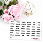 Create Your Own Planner Divider Sticker Labels