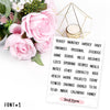 Planner Divider Labels Mini Sheet Sampler